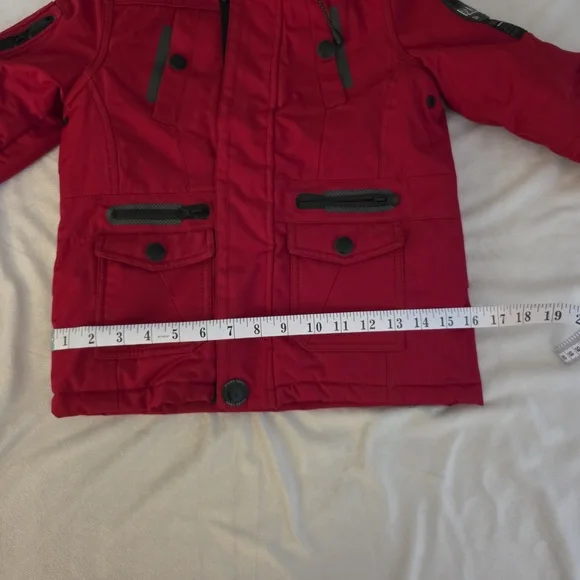 Point Zero Red Parka Jacket - Picture 5 of 15